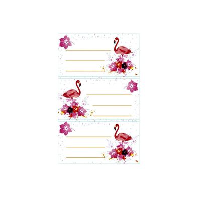 Roth Buchetiketten Flamingo