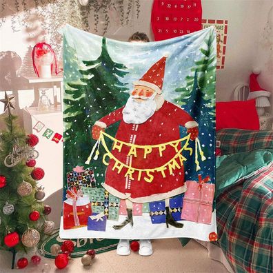 Weihnachts Xmasdecke 61 Kuscheldecken (Name druckbar), fur Sesskissen|Sofa|Alltag