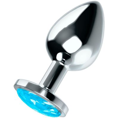 OHMAMA ANAL PLUG METAL - BLUE L