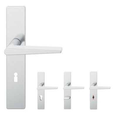 FSB 12 1005 Langschildgarnitur Edelstahl matt Türbeschlag Türgriff