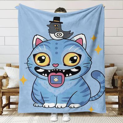 2D-Welt Manga Decke-58 Kuscheldecken (Name druckbar), fur Sesskissen|Sofa|Buro