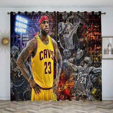 03 Basketball Vorhange Individuelle Mabanfertigung Dekovorhang Osen UV-Schutz