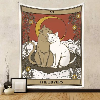 Katze Konstellation2 Wandbehang Kunst Tapisserie Wandteppich Home Wanddekoration