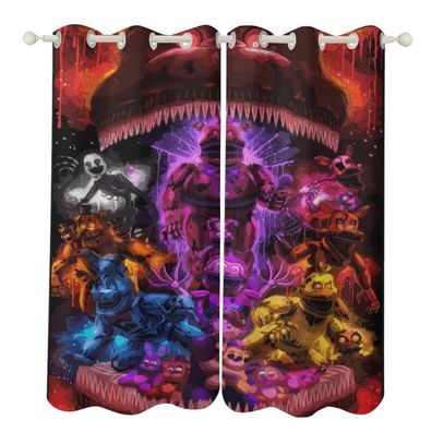 13-Five Nights at Freddy"s Vorhange Individuelle Mabanfertigung Dekovorhang Osen