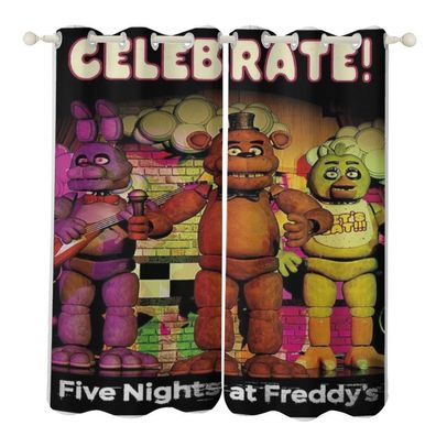 02-Five Nights at Freddy"s Vorhange Individuelle Mabanfertigung Dekovorhang Osen