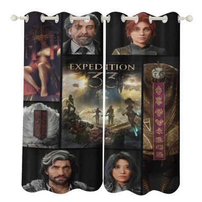 Clair Obscur Expedition33 Vorhange Individuelle Mabanfertigung -34- Dekovorhang