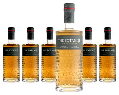 6 x Bruichladdich Distillery The Botanist Islay Dry Gin Cask Aged