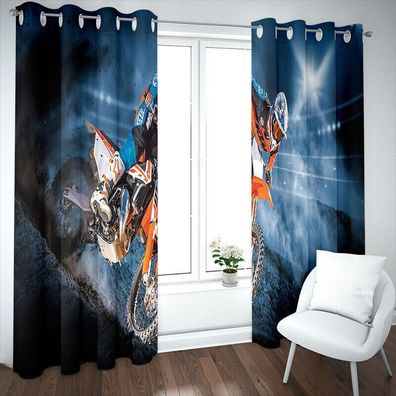 Wohnbereich Schlafzimmer Grobe Anpassbar Sport Vorhange UV-Schutz|05 Motorrader