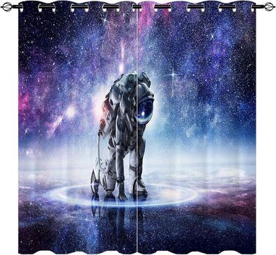Astronaut SF Vorhange Individuelle Mabanfertigung Dekovorhang Osen UV-Schutz