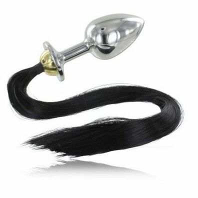 Metalhard BLACK HAIR PONY PLUG ANAL 8.89CM