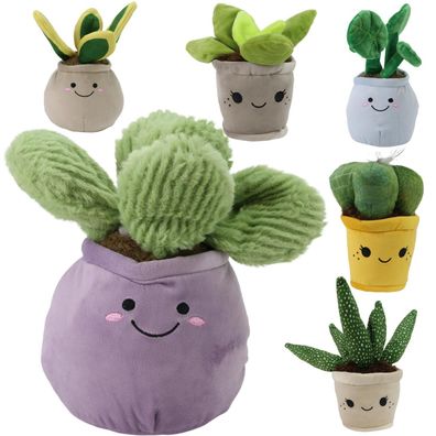 Take me Home Plüsch Kaktus flauschige Pflanzen im Blumentopf mit Smiley Gesicht