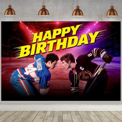 Heated Rivalry Geburtstag Partyzubehor Banner Hintergrundtuch Vinyl
