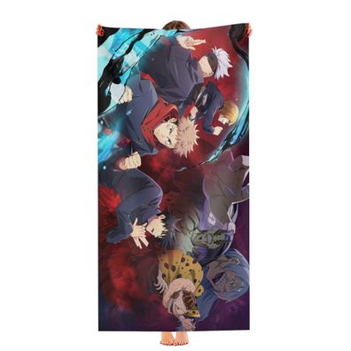 Jujutsu Kaisen Strandtuch Schnell Trocknend Mikrofaser Badetuch 75cmx150cm