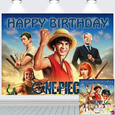 One Piece Live Action Kinder Partyzubehor Banner Hintergrund Vinyl