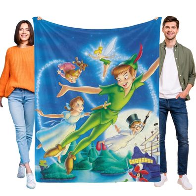 Peter Pan Decke Tagesdecke Kuscheldecke Kinderbettwasche fur Bett Sofa