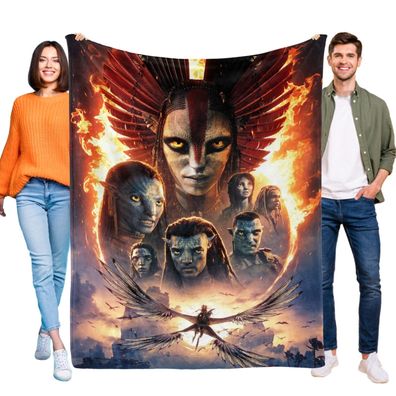 Avatar Fire and Ash Decke Tagesdecke Kuscheldecke Kinderbettwasche fur Bett