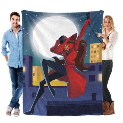 Carmen Sandiego Decke Tagesdecke Kuscheldecke Kinderbettwasche Geschenk