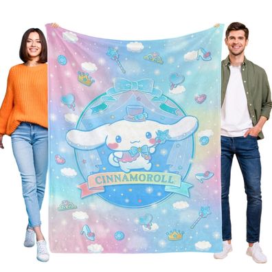 Cinnamoroll Kuscheldecke Decke Tagesdecke Kinderbettwasche fur Sofa Bett