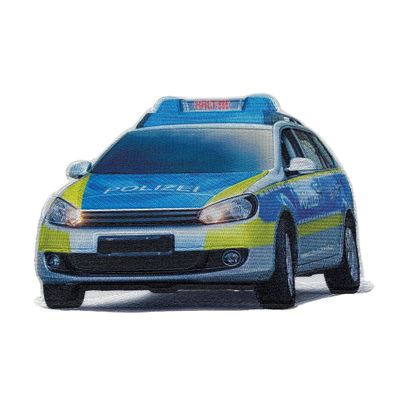 Roth Bügelbild Polizei Stickerei mit Druck 12 x 1