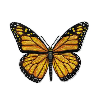 Roth Bügelbild Schmetterling Stickerei 12 cm x 16 cm