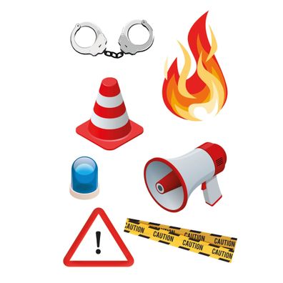 Roth Bügeldekoration Notruf Bügeltransfer Motive