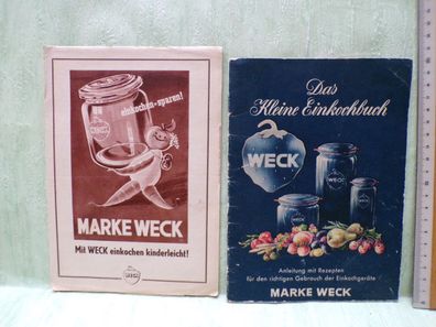 Werbehefte Weck kleine Einkochbuch mit Weck einkochen kinderleicht Preisblatt