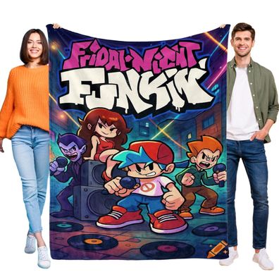 Friday Night Funkin Decke Tagesdecke Kuscheldecke Kinderbettwasche fur Bett Sofa