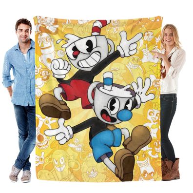 Cuphead Decke Tagesdecke Kuscheldecke Bettwasche Mehrere Groben