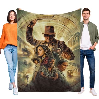 Indiana Jones Tagesdecke Kuscheldecke Kinderbettwasche fur Sofa Couch Bett