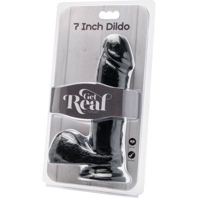 Toy Joy Sex Toys Get Real Dong mit Bällen, 17,8 cm, Schwarz