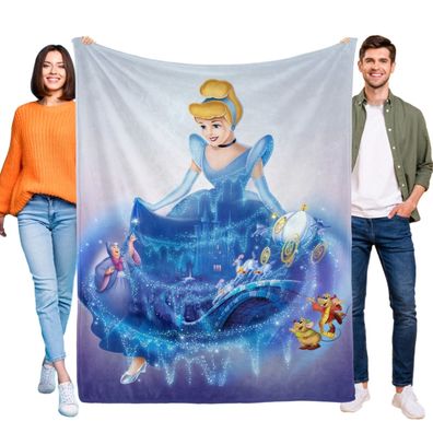 Cinderella Tagesdecke Kuscheldecke Kinderbettwasche fur Sofa Couch Mehrere Grob