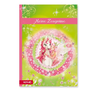Roth Zeugnismappen mit Design und Effekt Einhornglück