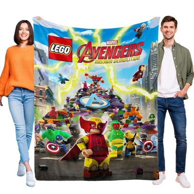 Avengers Superhero Decke Tagesdecke Kuscheldecke Kinderbettwasche fur Sofa Couch