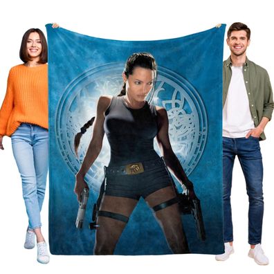 Lara Croft Decke Tagesdecke Kuscheldecke Kinderbettwasche fur Bett Sofa