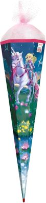 Roth Schultüte 85cm eckig Magische Einhornreiterin Organza