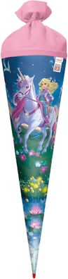 Roth Schultüte 70cm rund Magische Einhornreiterin Glitter