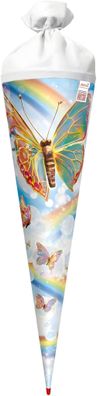 Roth Schultüte 70cm rund Rainbow Butterfly Soundmodul