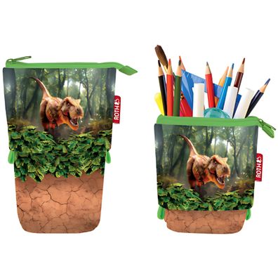 Roth Stifte-Etui 2in1 T-Rex Welt