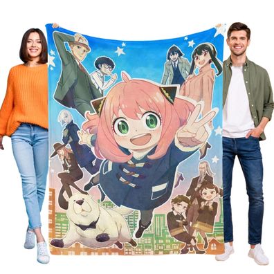SPY x FAMILY Anya Tagesdecke Kuscheldecke Kinderbettwasche Mehrere Grob