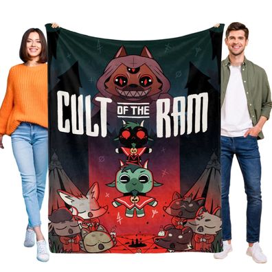 Cult of the Lamb Tagesdecke Kuscheldecke Kinderbettwasche fur Sofa Mehrere Grob