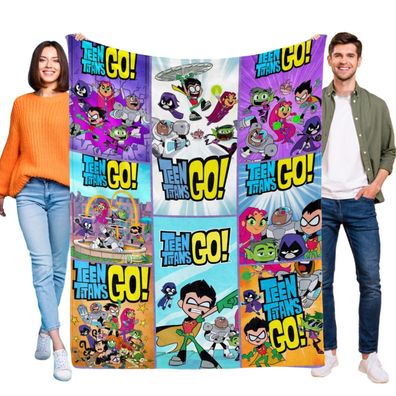 Teen Titans Go Tagesdecke Kuscheldecke Kinderbettwasche fur Sofa Mehrere Grob