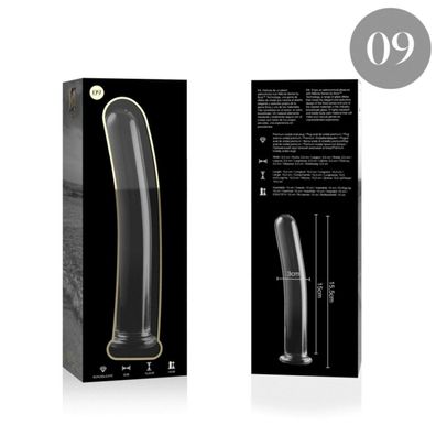 MODELL 9 DILDO Borosilikatglas 15,5 X 2,5 CM KLAR