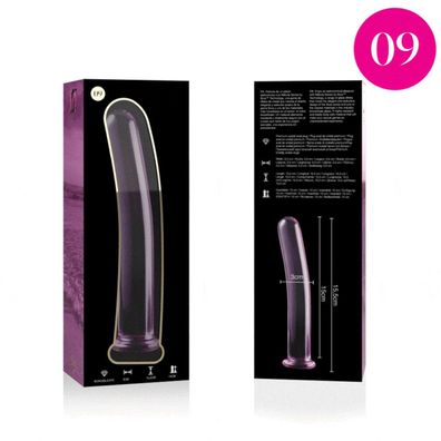 MODELL 9 DILDO Borosilikatglas 15,5 X 2,5 CM ROSA