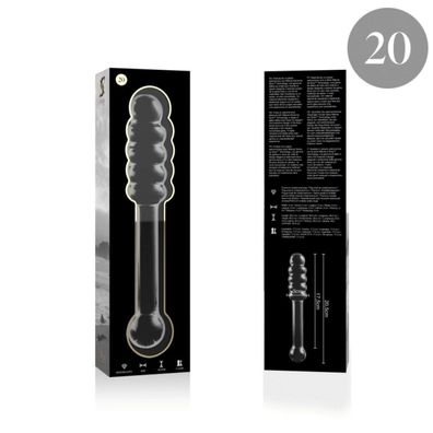 MODELL 20 DILDO Borosilikatglas 20,5 X 3 CM KLAR
