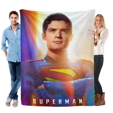 Superman Tagesdecke Kuscheldecke Kinderbettwasche fur Sofa Mehrere Grob