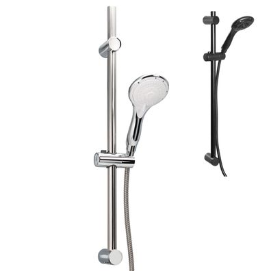 bremermann Brausestangenset, inkl. Brause, Edelstahl Brauseschlauch 1,75 m