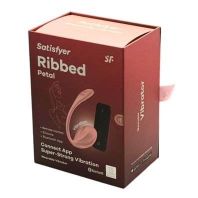 Satisfyer Ribbed Petal Vibrator Wearable Pink 1Stück