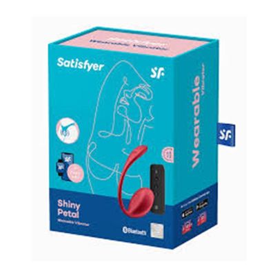 Satisfyer Ribbed Petal Vibrator Wearable Pink-Rot 1Stück