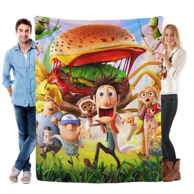 Cloudy with a Chance of Meatballs Decke Tagesdecke Kuscheldecke Kinderbettwasche