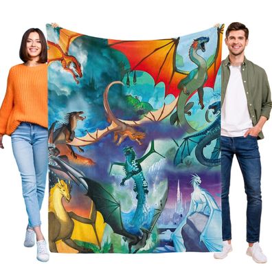 Wings of Fire Tagesdecke Kuscheldecke Kinderbettwasche fur Sofa Mehrere Grob